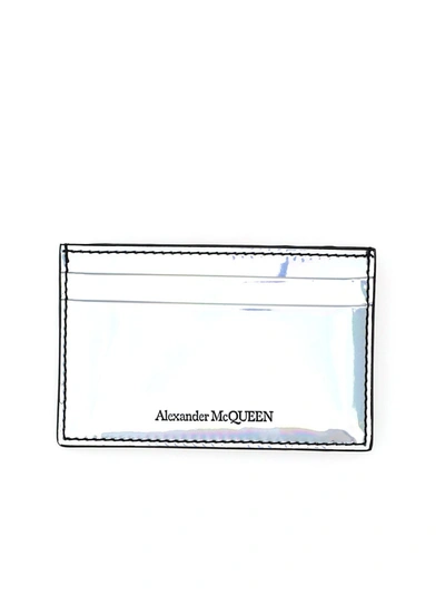 Shop Alexander Mcqueen Wallets & Cardholders In Silver