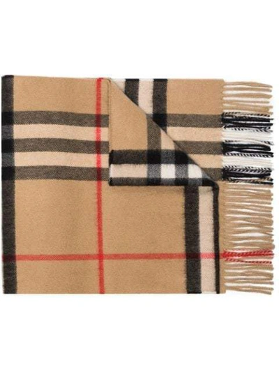 Shop Burberry Vintage Check Cashmere Scarf In Mixed Colours