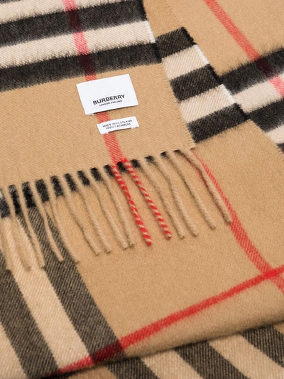 Shop Burberry Vintage Check Cashmere Scarf In Mixed Colours