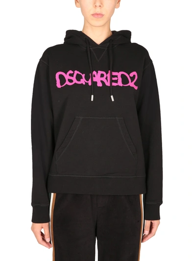 Shop Dsquared2 Hoodie In Black