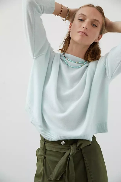 Shop Anthropologie Alani Cashmere Mock Neck Sweater In Mint
