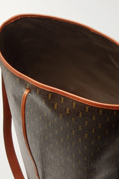 Celine Brown Monogram Canvas Bucket Bag.  Luxury Accessories, Lot  #16040