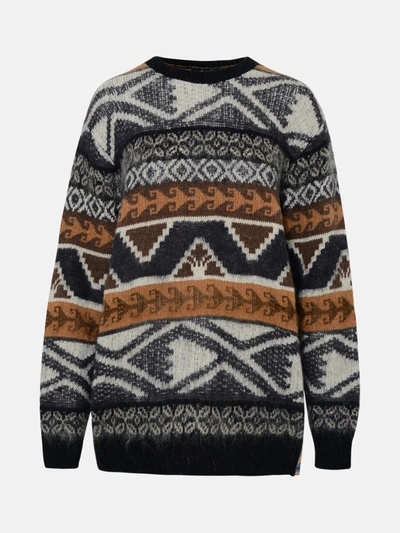 Shop Etro Multicolor Brushed Jacquard Sweater