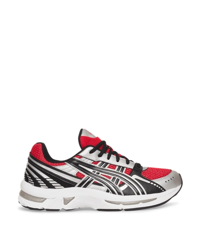 Shop Asics Gel-kyrios Sneakers In Electric Red/pure Silver