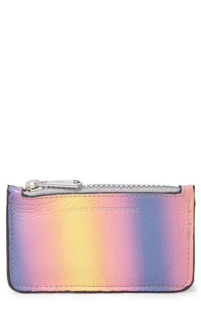 Shop Aimee Kestenberg Melbourne Leather Wallet In Sunset Ombre