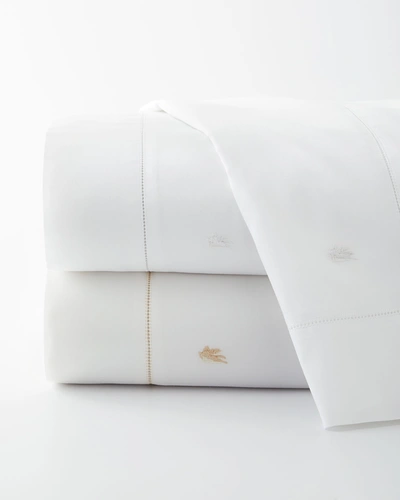 Shop Etro Dale King Sheet Set In Pearl