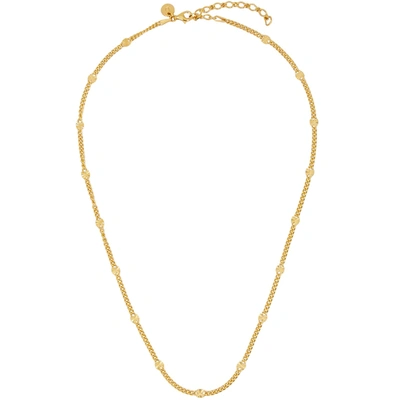 Shop Daisy London X Estée Lalonde Sunburst 18kt Gold-plated Chain Necklace