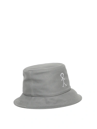 Shop Thom Browne Mr.thom Icon Motif Bucket Hat Grey