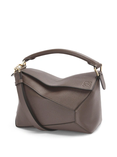 Loewe // Taupe Small Puzzle Shoulder Bag – VSP Consignment