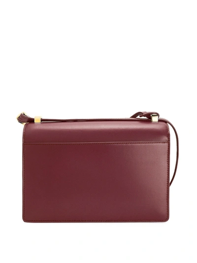 Shop Loewe Leather Barcelona Bag Berry