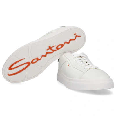 Shop Santoni Sneakers White Darts