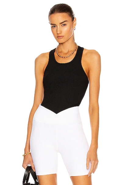 Shop Year Of Ours Ribbed Sporty Tank In Black