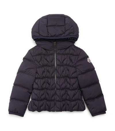 Shop Moncler Quilted Laurette Jacket (4-6 Years) In Blue