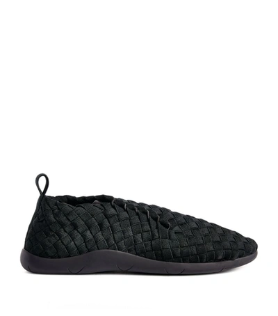Shop Bottega Veneta Plat Slip-on Sneakers In Black