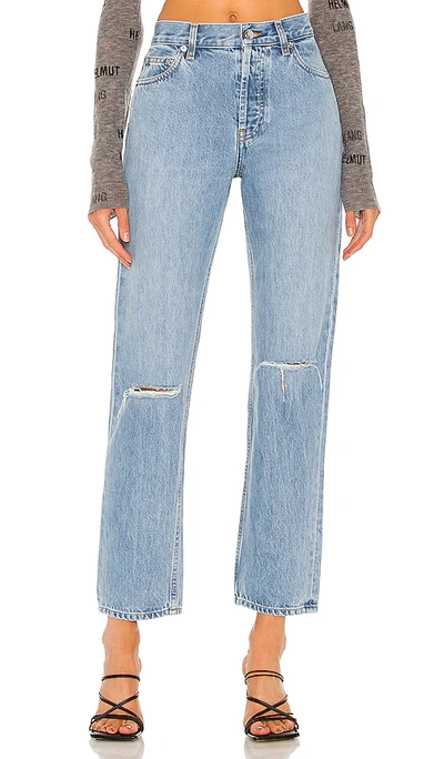 Shop Helmut Lang Classic Straight Jean In Blue