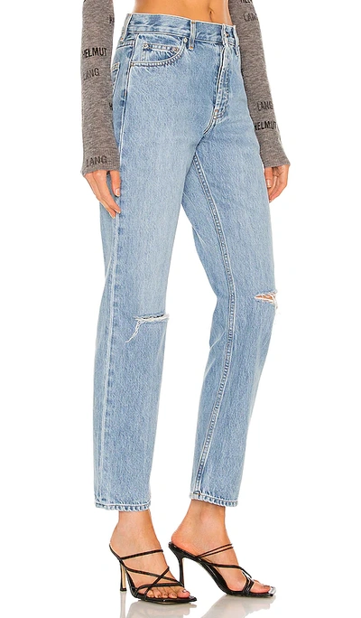 Shop Helmut Lang Classic Straight Jean In Blue