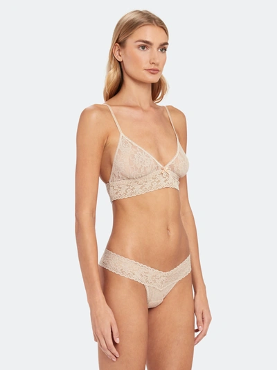 Shop Hanky Panky Signature Lace Low Rise Wrap Thong In Chai