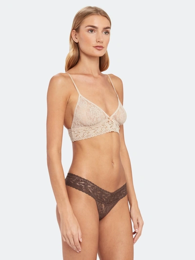 Shop Hanky Panky Signature Lace Low Rise Wrap Thong In Cappuccino