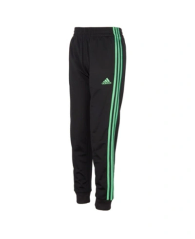 Shop Adidas Originals Adidas Little Boys Tricot Joggers In Black With Green