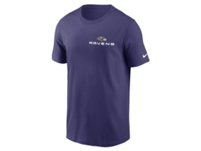 Shop Nike Men's Baltimore Ravens Local Phrase T-shirt In Purple
