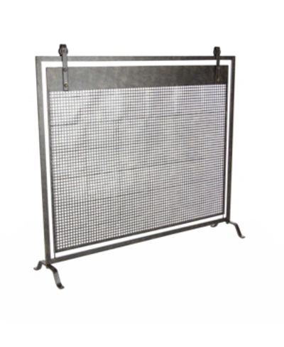 Shop Rosemary Lane Contemporary Fireplace Screen In Black