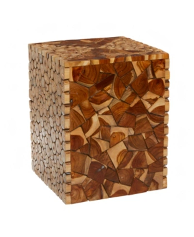 Rosemary Lane Contemporary Stool In Brown
