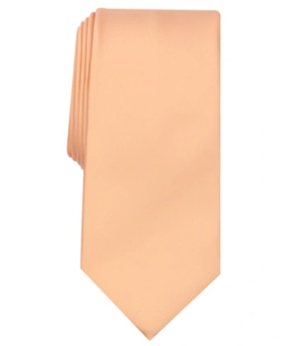 Shop Perry Ellis Men's  Satin Solid Tie In Gold