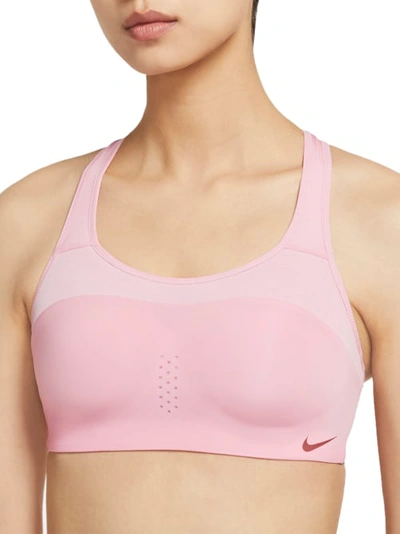 Shop Nike Alpha High Impact Sports Bra In Pink Glaze