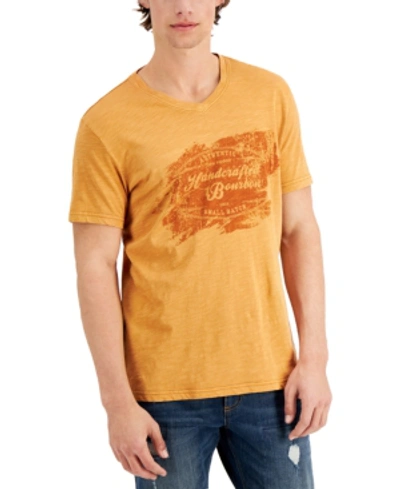 Shop Sun + Stone Men's Handcrafted T-shirt, Created For Macy's In Orange