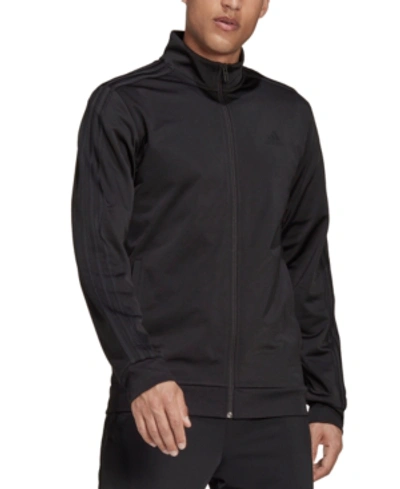 Shop Adidas Originals Adidas Men's Tricot Track Jacket In Black/black