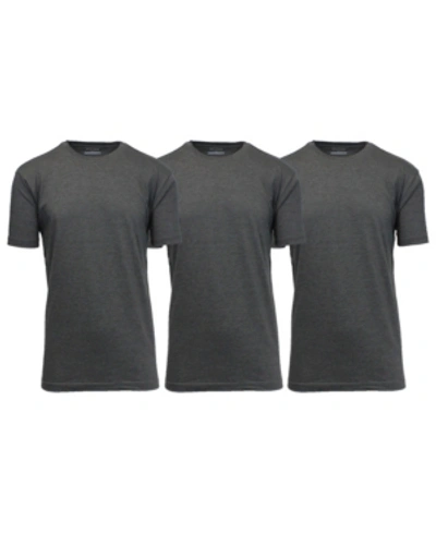 Shop Galaxy By Harvic Men's Crewneck T-shirts, Pack Of 3 In Gray