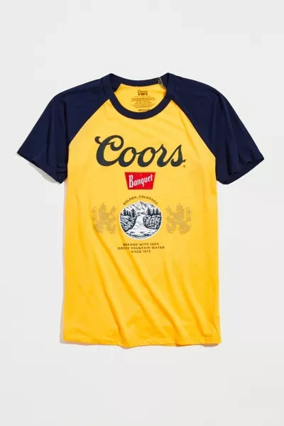 Shop Urban Outfitters Coors Banquet Raglan Tee In Assorted