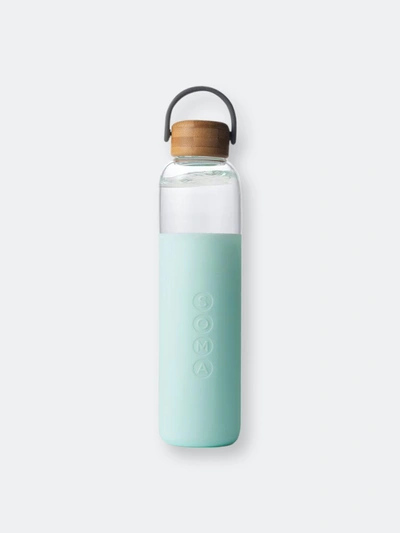Shop Soma 25 Oz. Glass Water Bottle In Blue