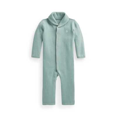 Shop Ralph Lauren French-rib Cotton Coverall In Lima Bean