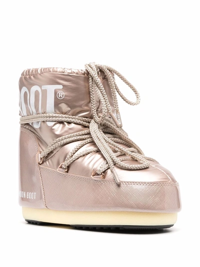 Shop Moon Boot Boots In Oro Rosa