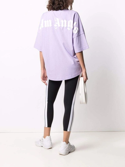 Shop Palm Angels T-shirts And Polos Lilac
