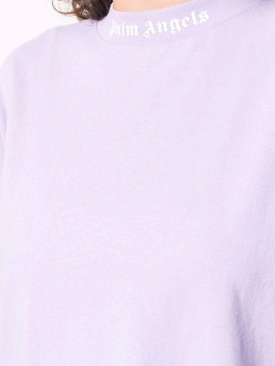Shop Palm Angels T-shirts And Polos Lilac