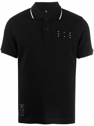 Shop Mcq By Alexander Mcqueen Jack Logo Polo Shirt In Black