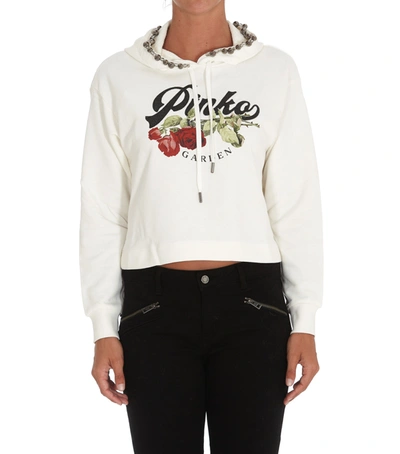 Shop Pinko Hoodie In White