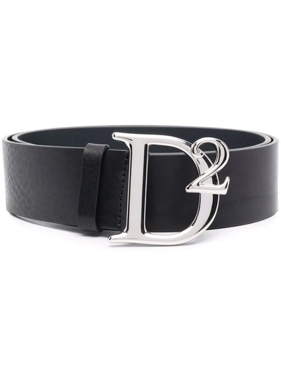Shop Dsquared2 Logo-buckle Belt In Schwarz