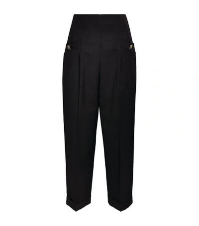 Shop Sandro Gary Trousers In Black