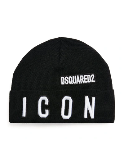 Shop Dsquared2 Wool-blend Hat In Black