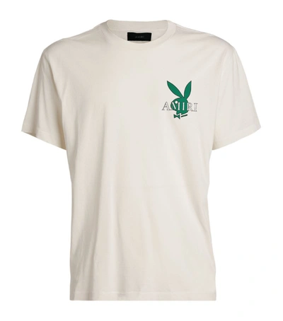 Shop Amiri Playboy Bunny Cover T-shirt In White