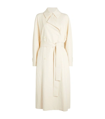 Shop The Row Oswin Trench Coat In Ivory