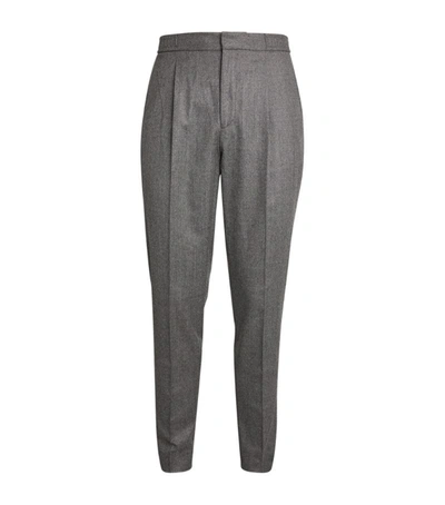 Shop Officine Generale Drew Tailored Trousers In Grey