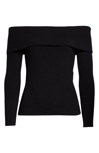 Shop Eleven Six Eva Off The Shoulder Sweater In Black