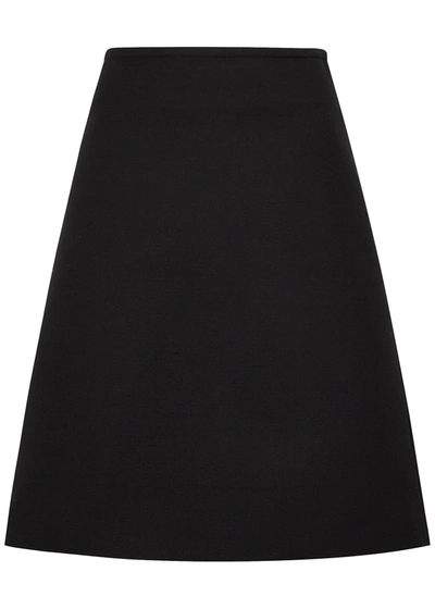 Shop Bottega Veneta Black Mini Skirt