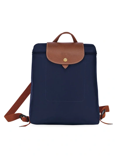 Shop Longchamp Women's Le Pliage Backpack In New Navy