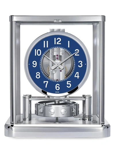 Atmos Collection Rhodium plated Clock In Silver