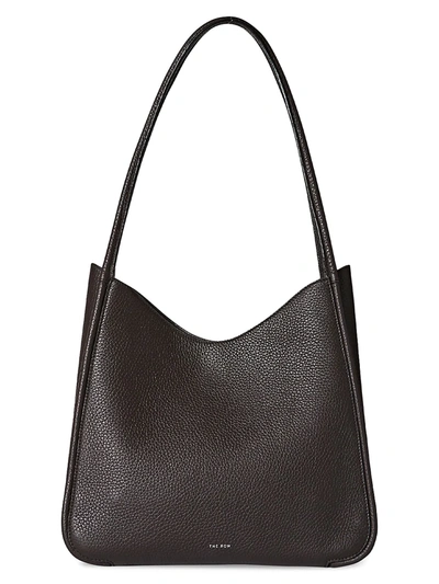 Shop The Row Symmetric Leather Tote In Mocha